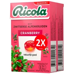 Ricola Luchtwegen>Cranberry Kruidenpastilles