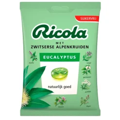 Ricola Snacks En Snoep>Eucalyptus Kruidenpastilles