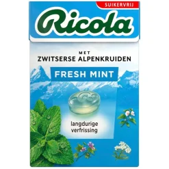 Ricola Snacks En Snoep|Luchtwegen>Fresh Mint Kruidenpastilles