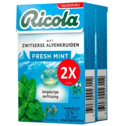 Ricola Luchtwegen>Fresh Mint Kruidenpastilles