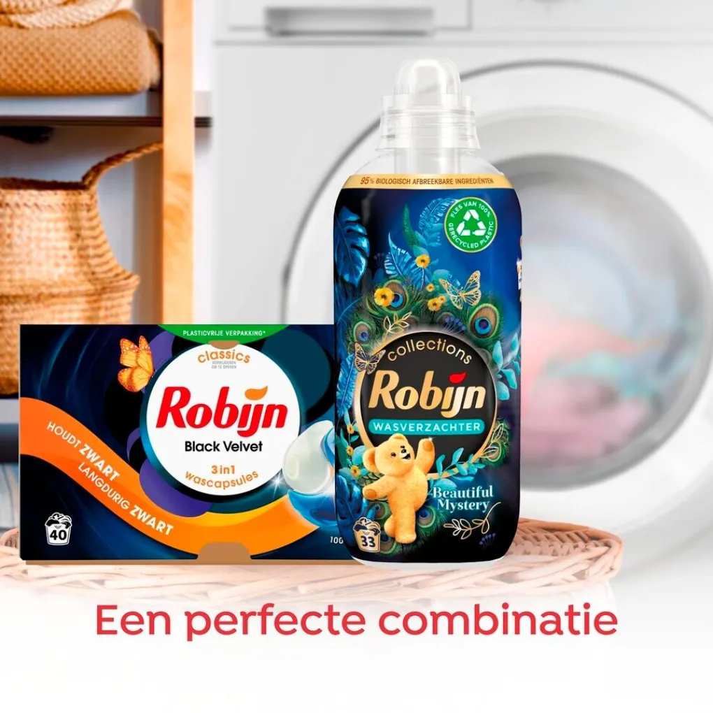 Robijn Wasmiddel>Black Velvet 3-In-1 Wasmiddelcapsules