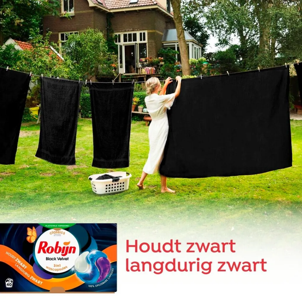 Robijn Wasmiddel>Black Velvet 3-In-1 Wasmiddelcapsules