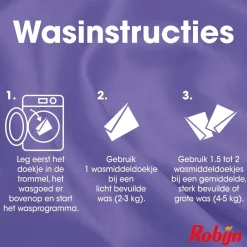 Robijn Wasmiddel>Classics Black Velvet Wasmiddeldoekjes