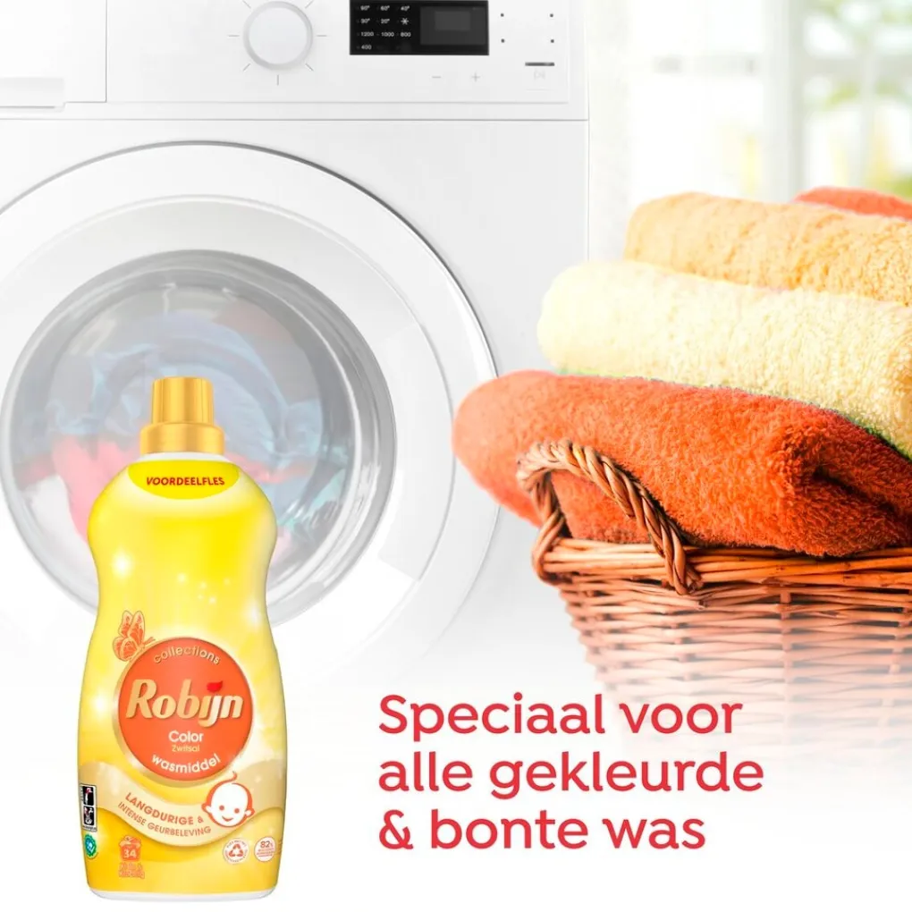Robijn Wasmiddel>Collections Klein & Krachtig Zwitsal Color Vloeibaar Wasmiddel