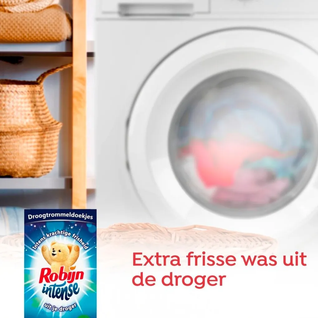 Robijn Wasparfum>Intense Droogtrommeldoekjes