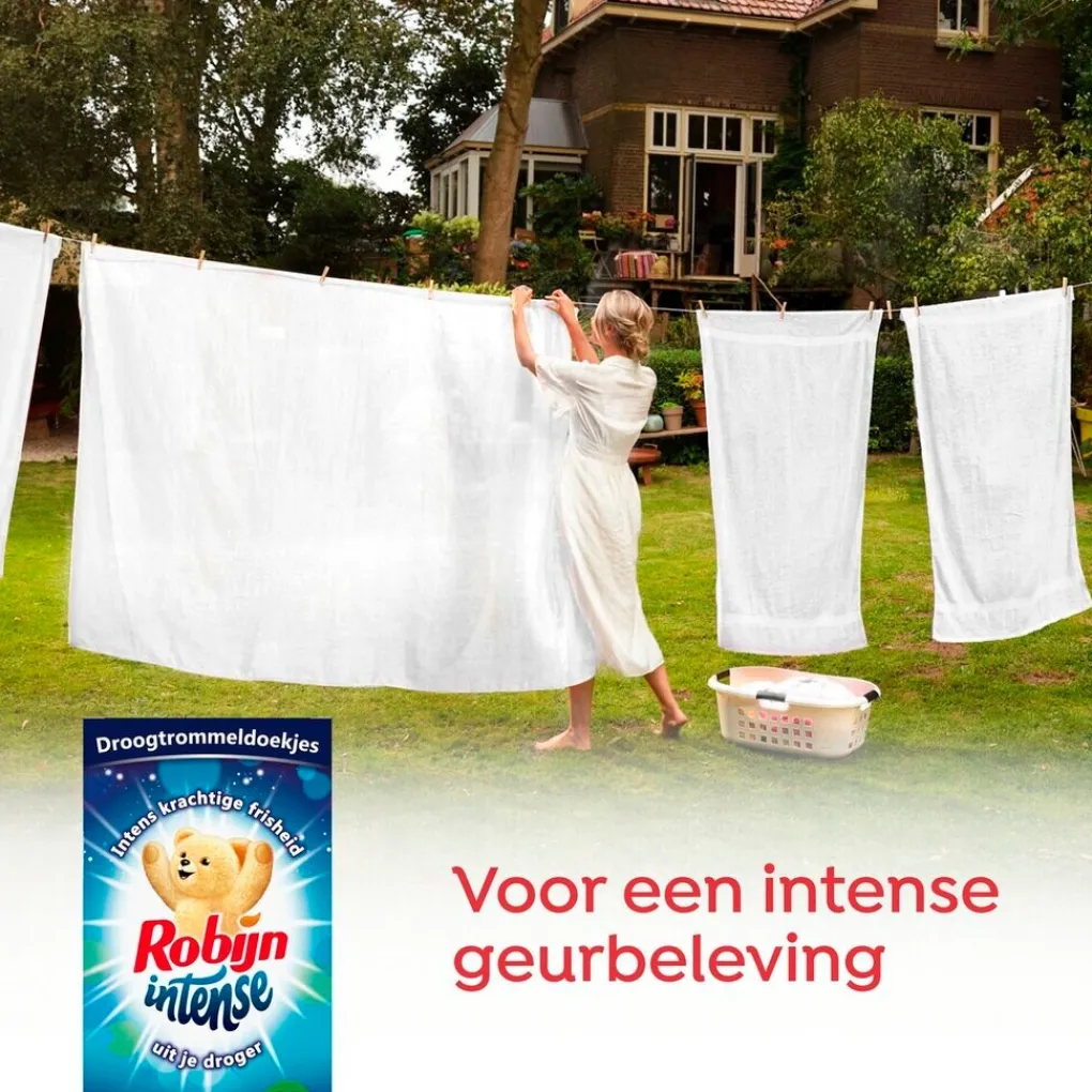 Robijn Wasparfum>Intense Droogtrommeldoekjes