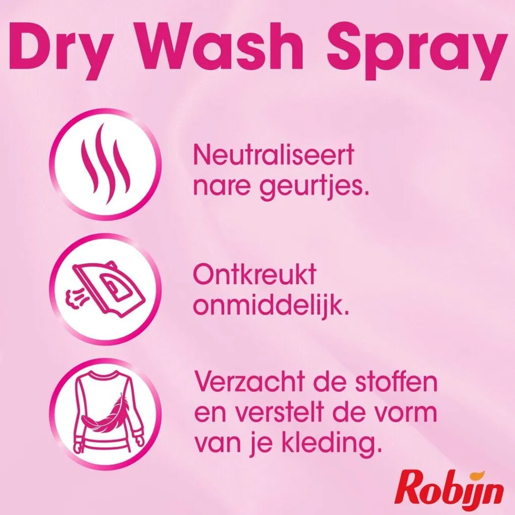 Robijn Wasmiddel>Pink Sensation Dry Wash Spray
