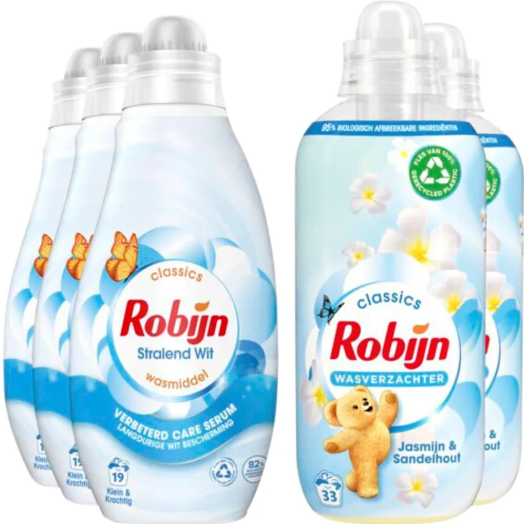 Robijn Wasmiddel>Stralend Wit Perfect Match Pakket