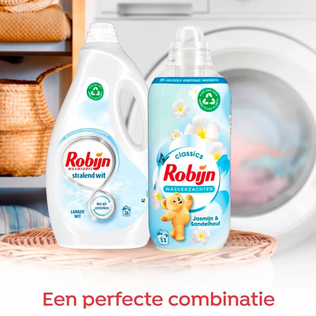 Robijn Wasmiddel>Stralend Wit Vloeibaar Wasmiddel