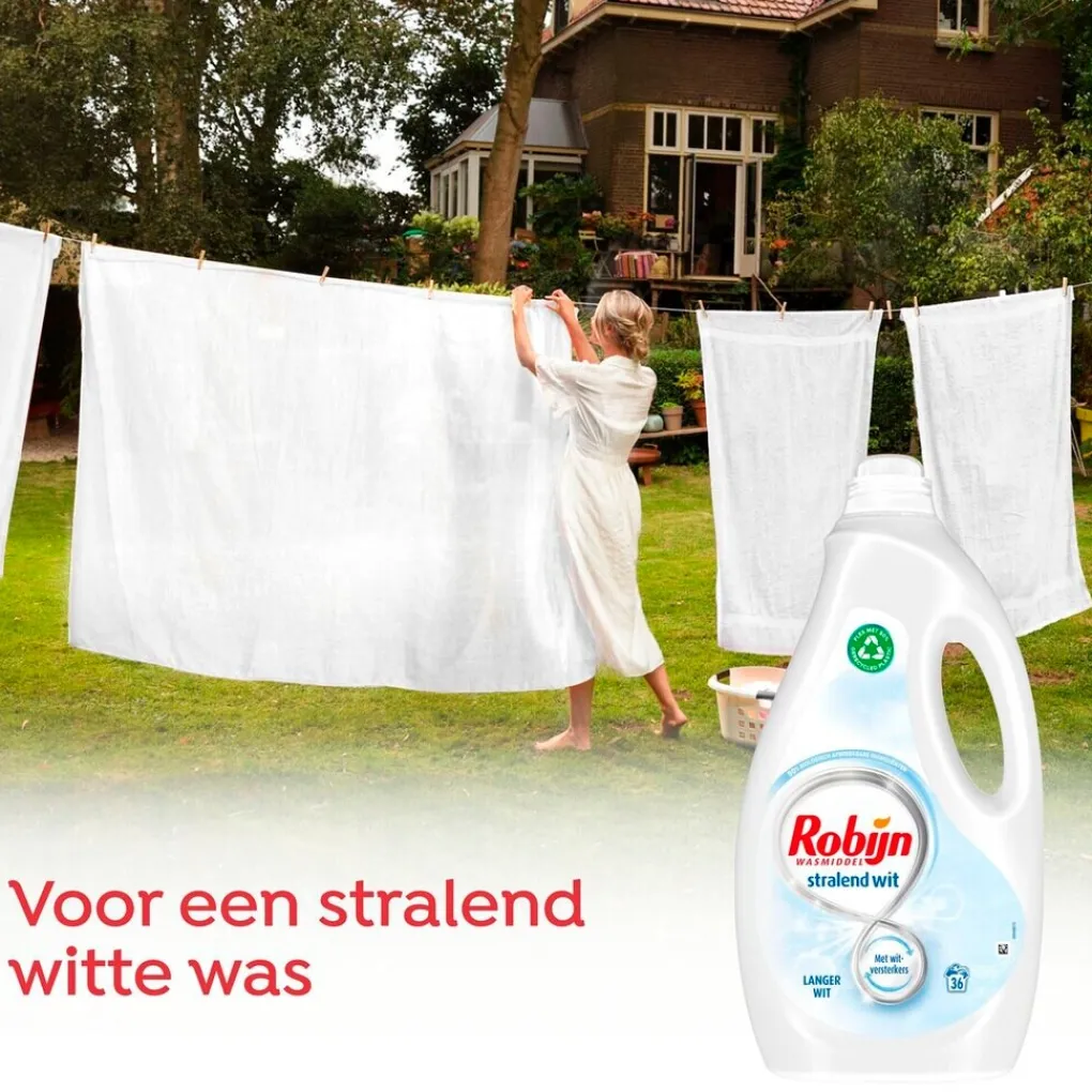 Robijn Wasmiddel>Stralend Wit Vloeibaar Wasmiddel