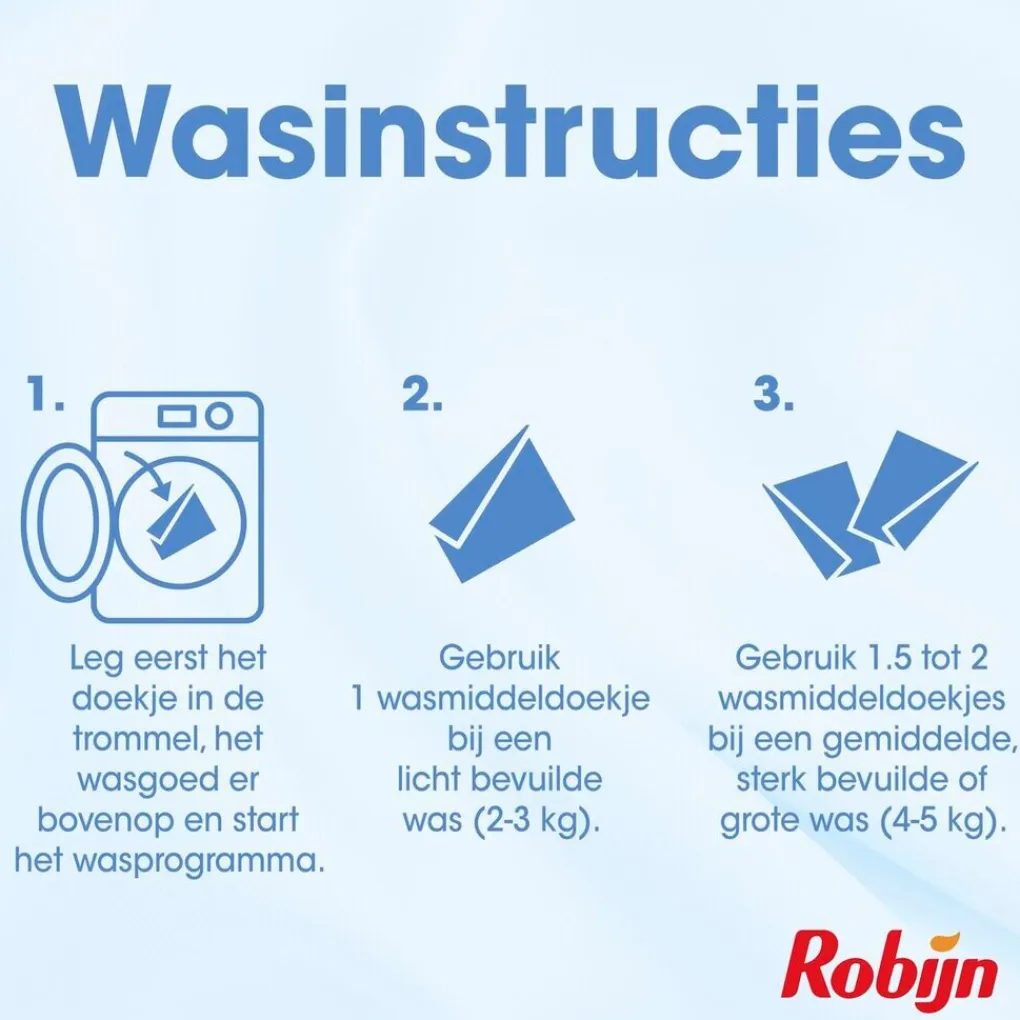 Robijn Wasmiddel>White Wasmiddeldoekjes