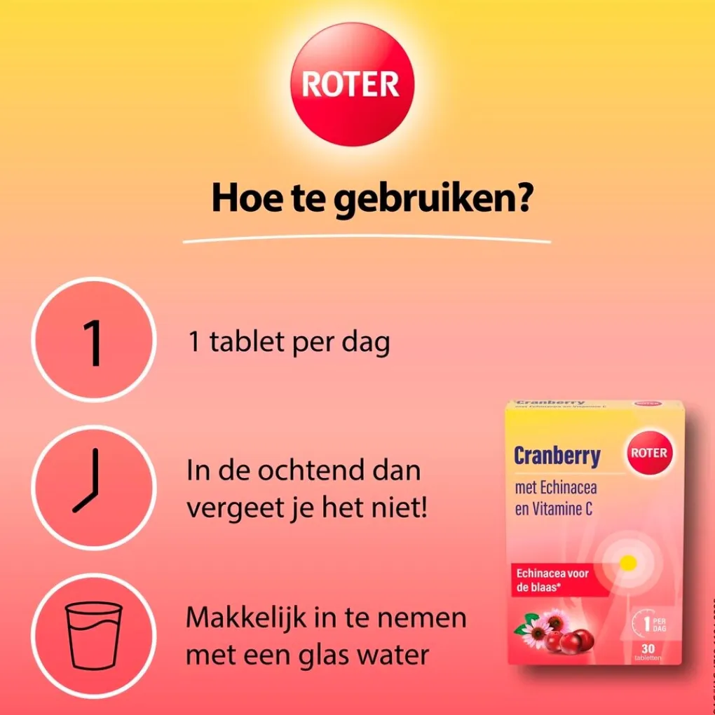 Roter Cranberrysupplementen|Vitamines>Cranberry Vitamine C en Echinacea Tabletten