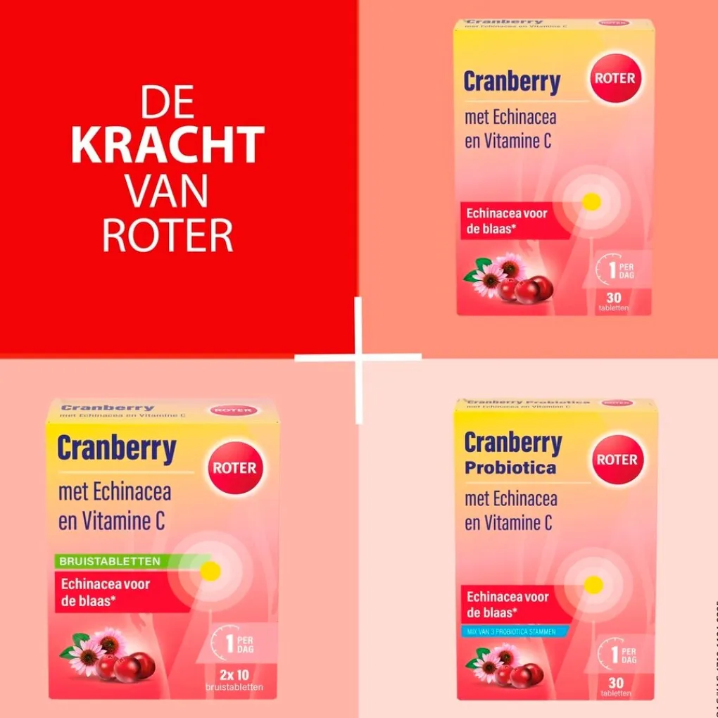 Roter Cranberrysupplementen|Vitamines>Cranberry Vitamine C en Echinacea Tabletten