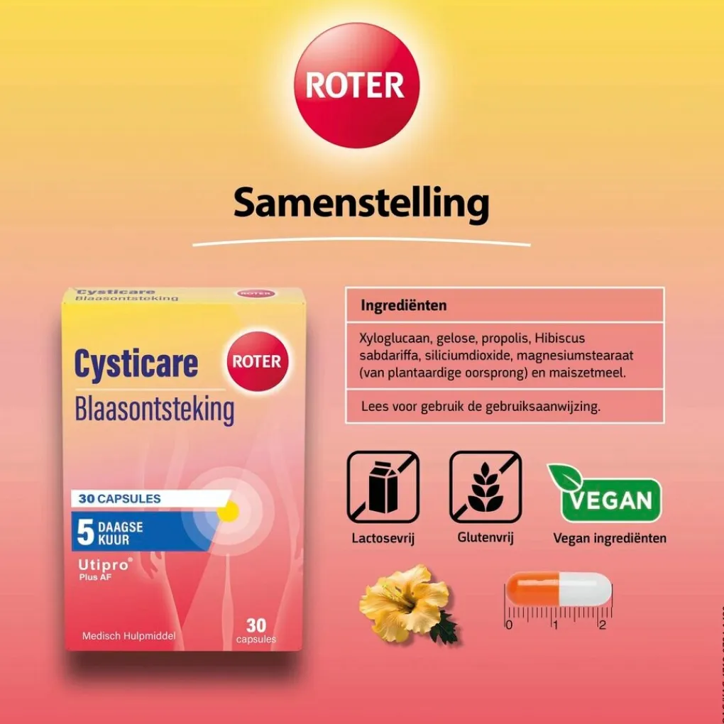 Roter Blaasontsteking>Cysticare Capsules