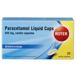 Roter Pijn>Paracetamol 500 mg Liquid Caps