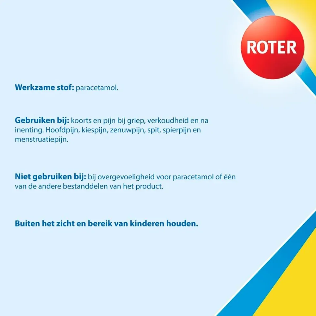 Roter Pijn>Paracetamol 500mg Tabletten