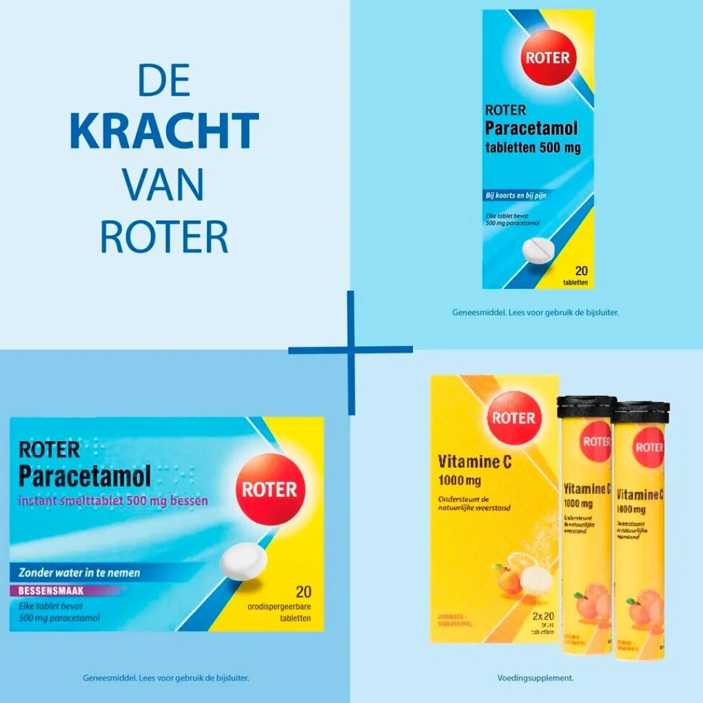 Roter Pijn>Paracetamol 500mg Tabletten