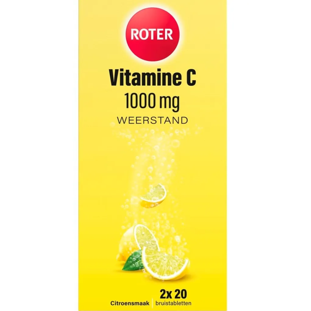 Roter Vitamines|Weerstand En Of Energie>Vitamine C 1000 mg Citroen Bruistabletten