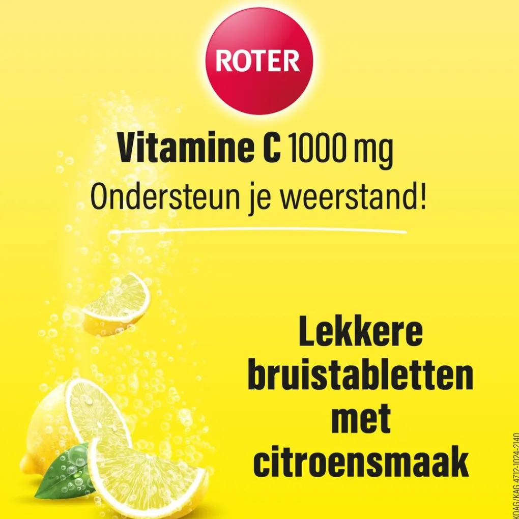 Roter Vitamines|Weerstand En Of Energie>Vitamine C 1000 mg Citroen Bruistabletten