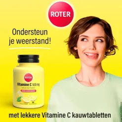 Roter Vitamines|Weerstand En Of Energie>Vitamine C 500 mg Kauwtabletten