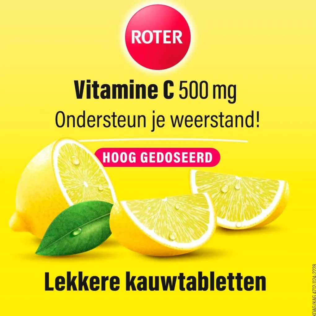 Roter Vitamines|Weerstand En Of Energie>Vitamine C 500 mg Kauwtabletten