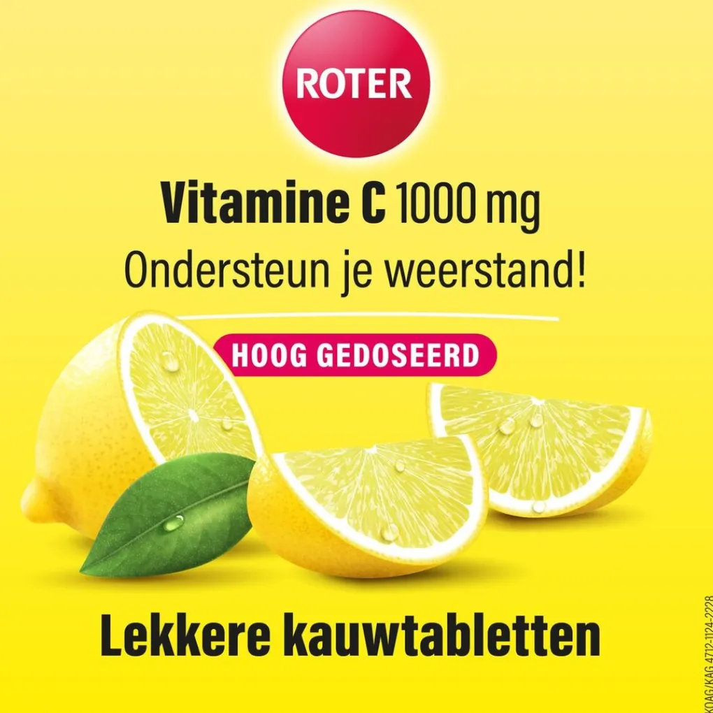 Roter Weerstand En Of Energie|Vitamines>Vitamine C 1000 mg Sterk Kauwtabletten
