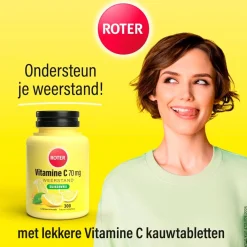 Roter Vitamines|Weerstand En Of Energie>Vitamine C 70 mg Suikervrije Kauwtabletten