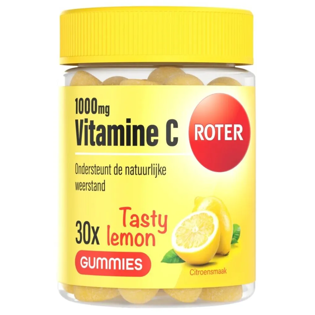 Roter Vitamines|Weerstand En Of Energie>Vitamine C 1000mg Citroen Gummies