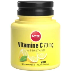 Roter Vitamines|Weerstand En Of Energie>Vitamine C 70mg Citroen Kauwtabletten