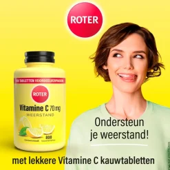 Roter Weerstand En Of Energie|Vitamines>Vitamine C 70mg Citroen Kauwtabletten