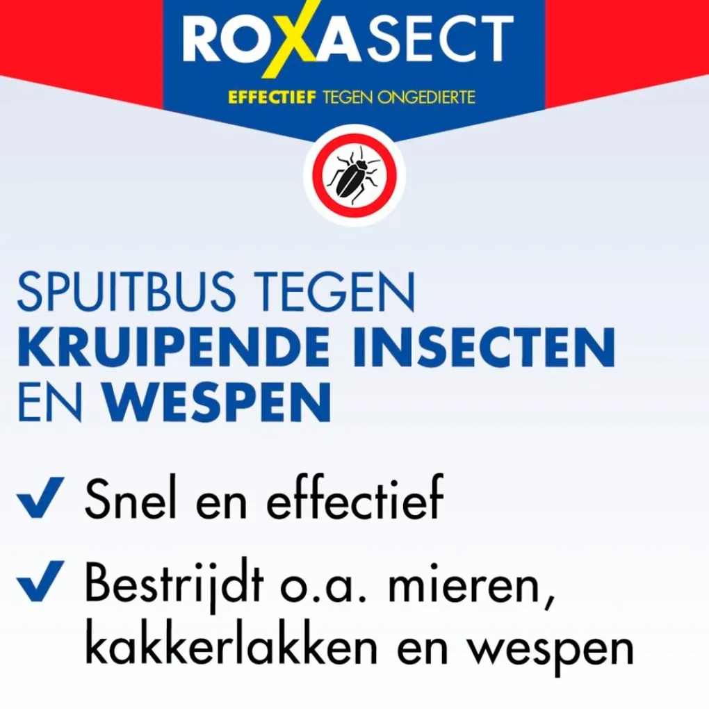Roxasect Insectenbestrijding>Spuitbus tegen Kruipende Insecten en Wespen