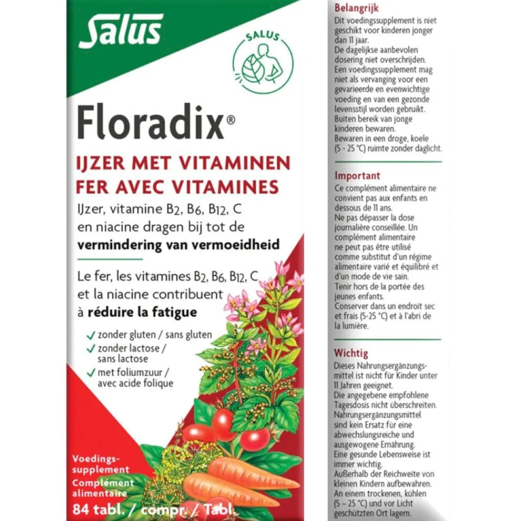 Floradix Mineralen>Salus Ijzer Tabletten