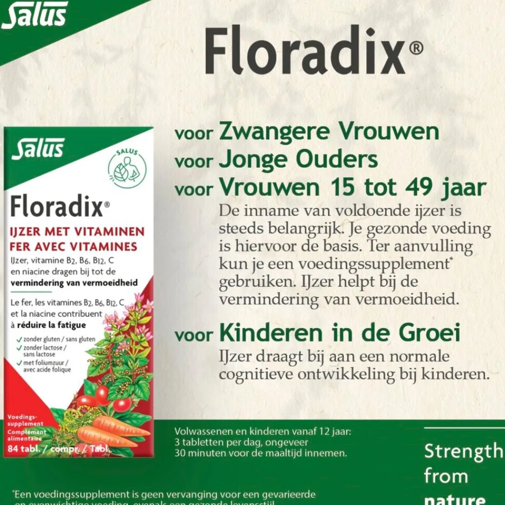 Floradix Mineralen>Salus Ijzer Tabletten