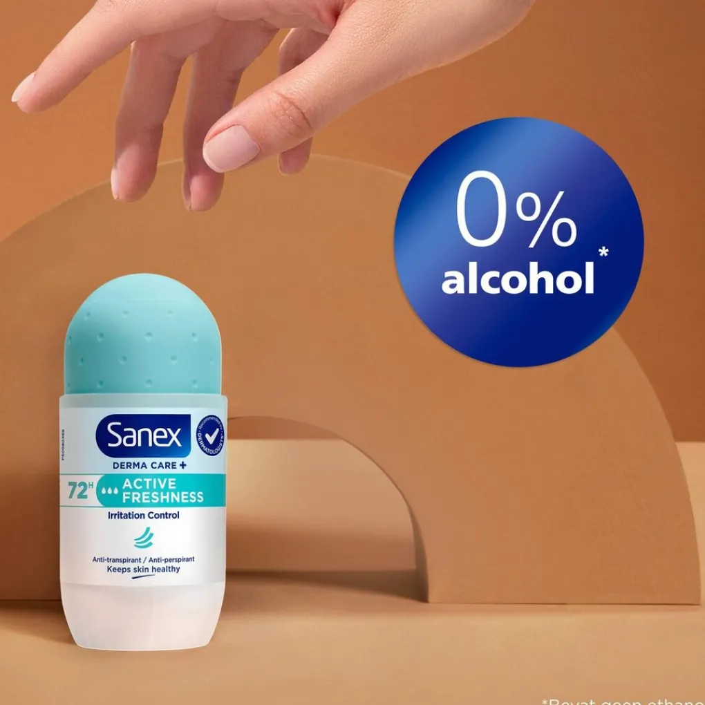 Sanex Deoroller>Derma Care+ Active Freshness 72h Antitranspirant Deodorant Roller