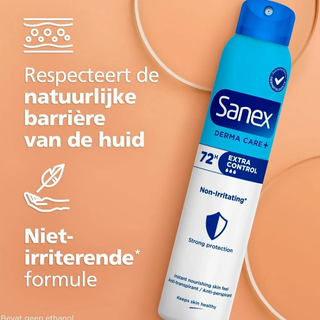 Sanex Deospray>Derma Care+ Extra Control 72H Antitranspirant Deodorant Spray
