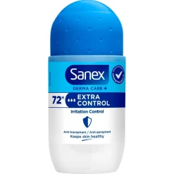 Sanex Deoroller>Derma Care+ Extra Control 72h Antitranspirant Deodorant Roller