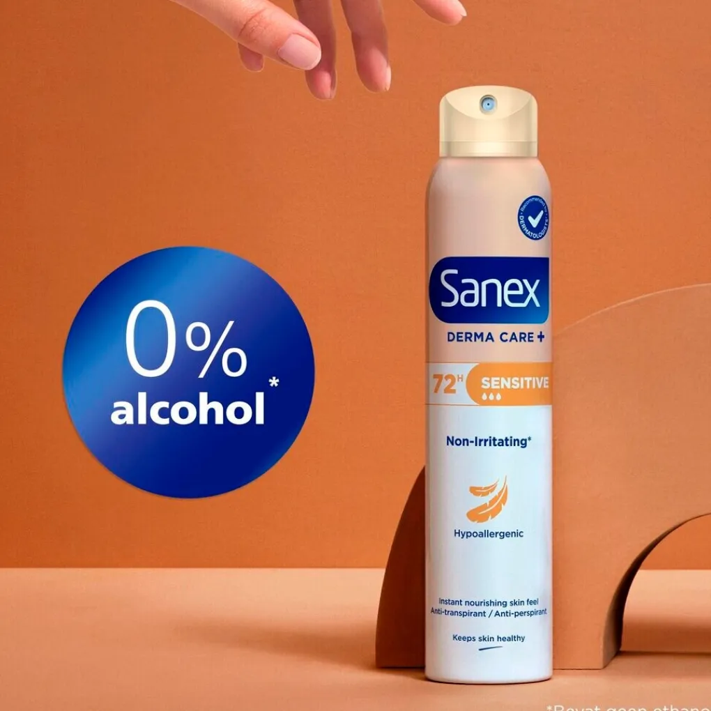Sanex Deospray>Derma Care+ Sensitive 72h Antitranspirant Deodorant Spray