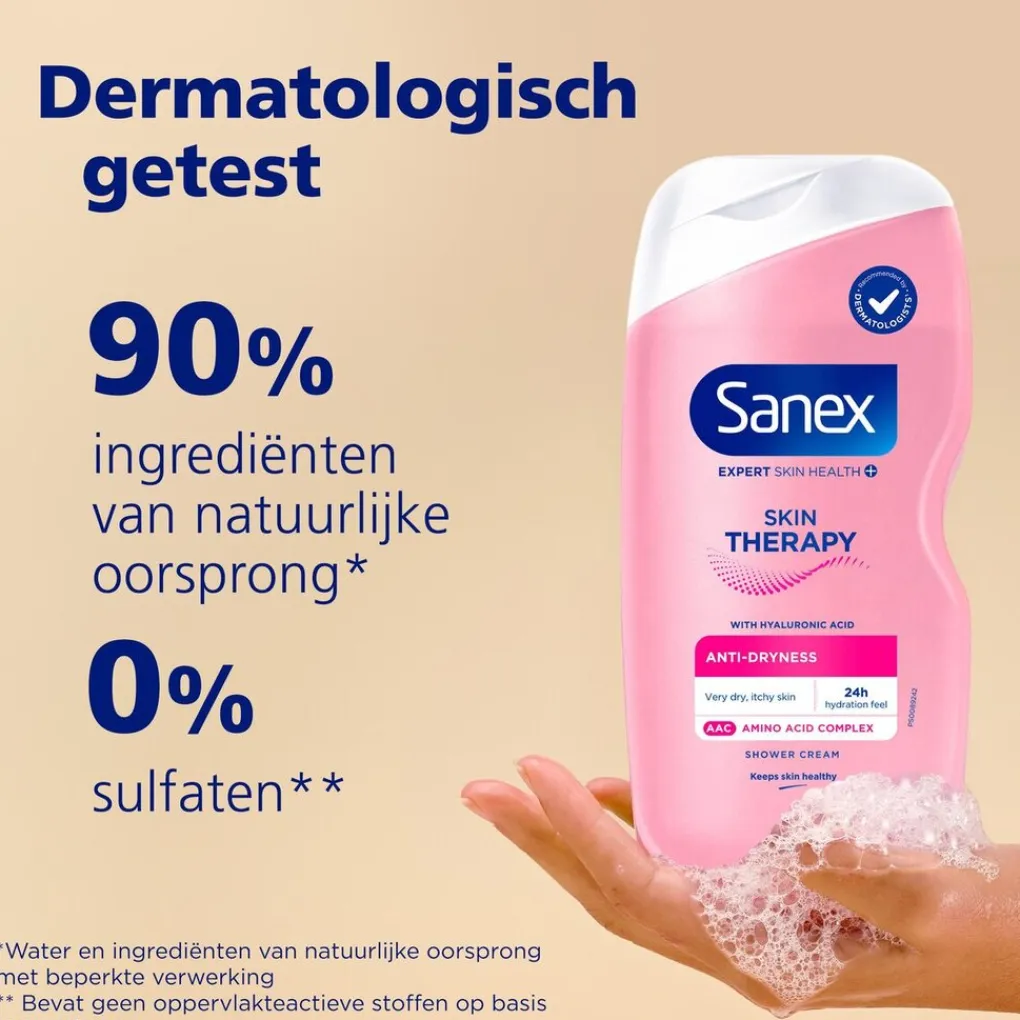 Sanex Douchecrème|Douchegel>Expert Skin Health+ Skin Therapy Anti-Droogheid Douchecreme