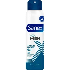 Sanex Men Deospray>Active Control 72H 6-in-1 Antitranspirant Spray