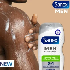 Sanex Men Douchegel>Skin Health 6-in-1 Active Fresh Douchegel