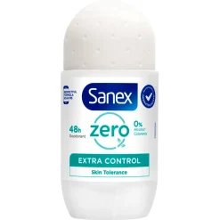 Sanex Deoroller>Zero% Extra Control 48H Deodorant Roller