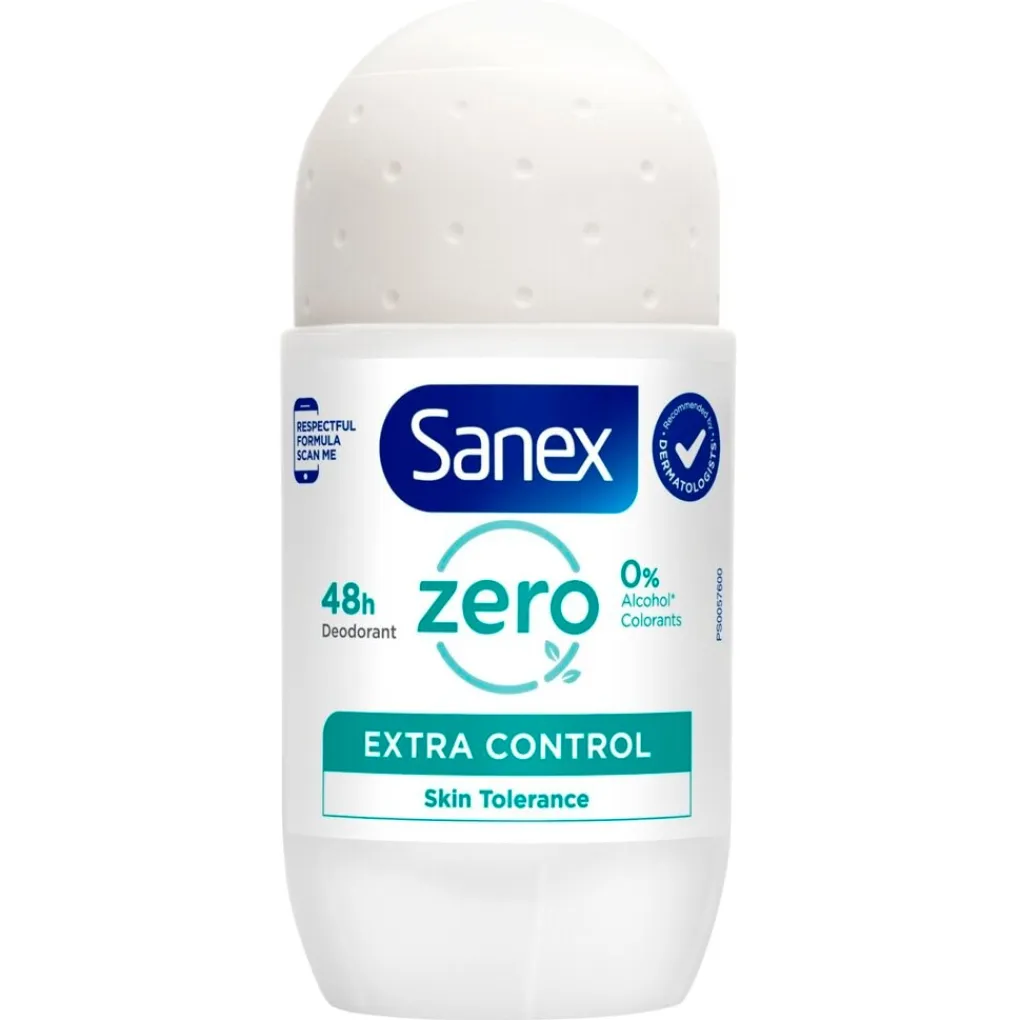 Sanex Deoroller>Zero% Extra Control 48H Deodorant Roller