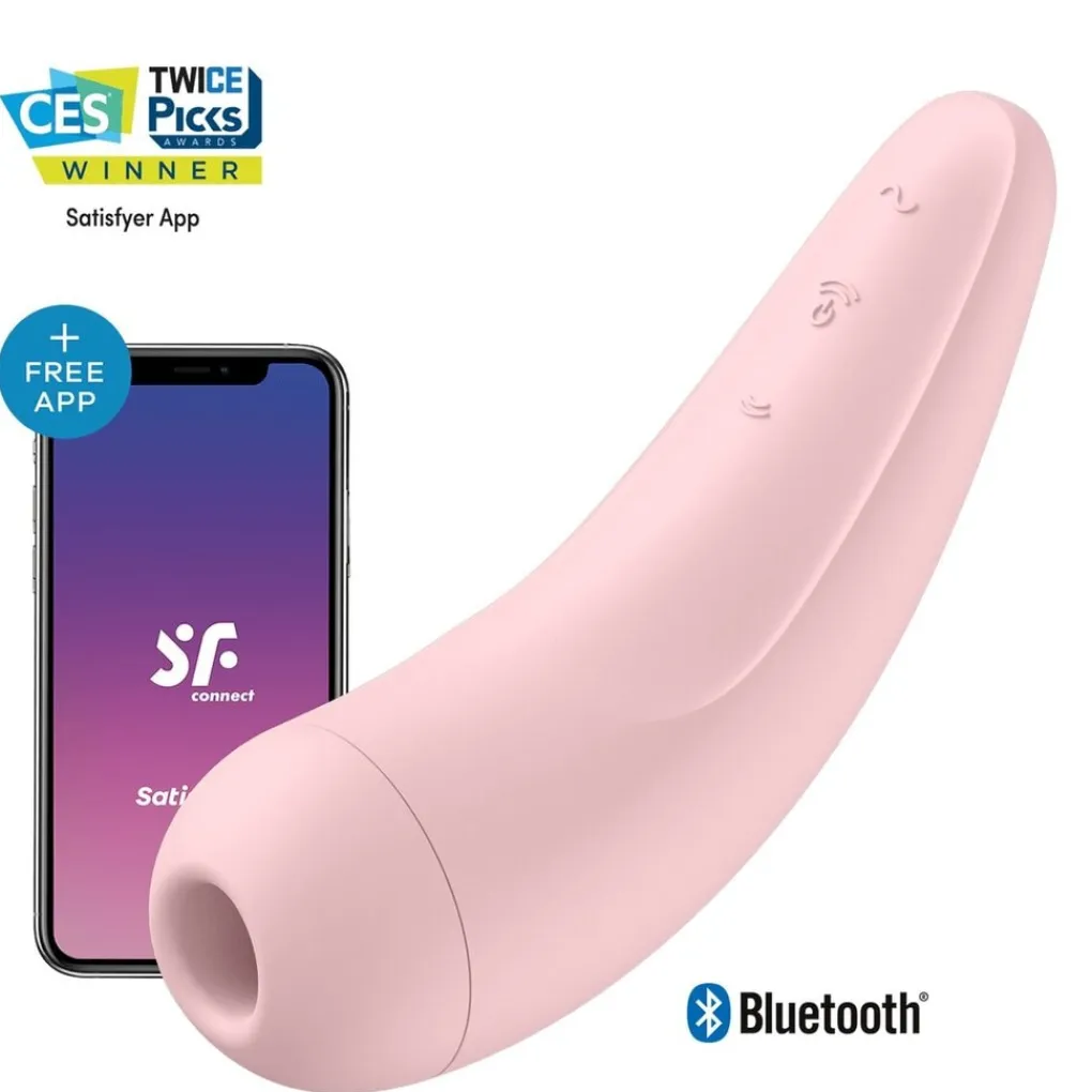 Satisfyer Seksspeeltjes>Curvy 2+ Air Pulse Stimulator + Vibration Vibrator