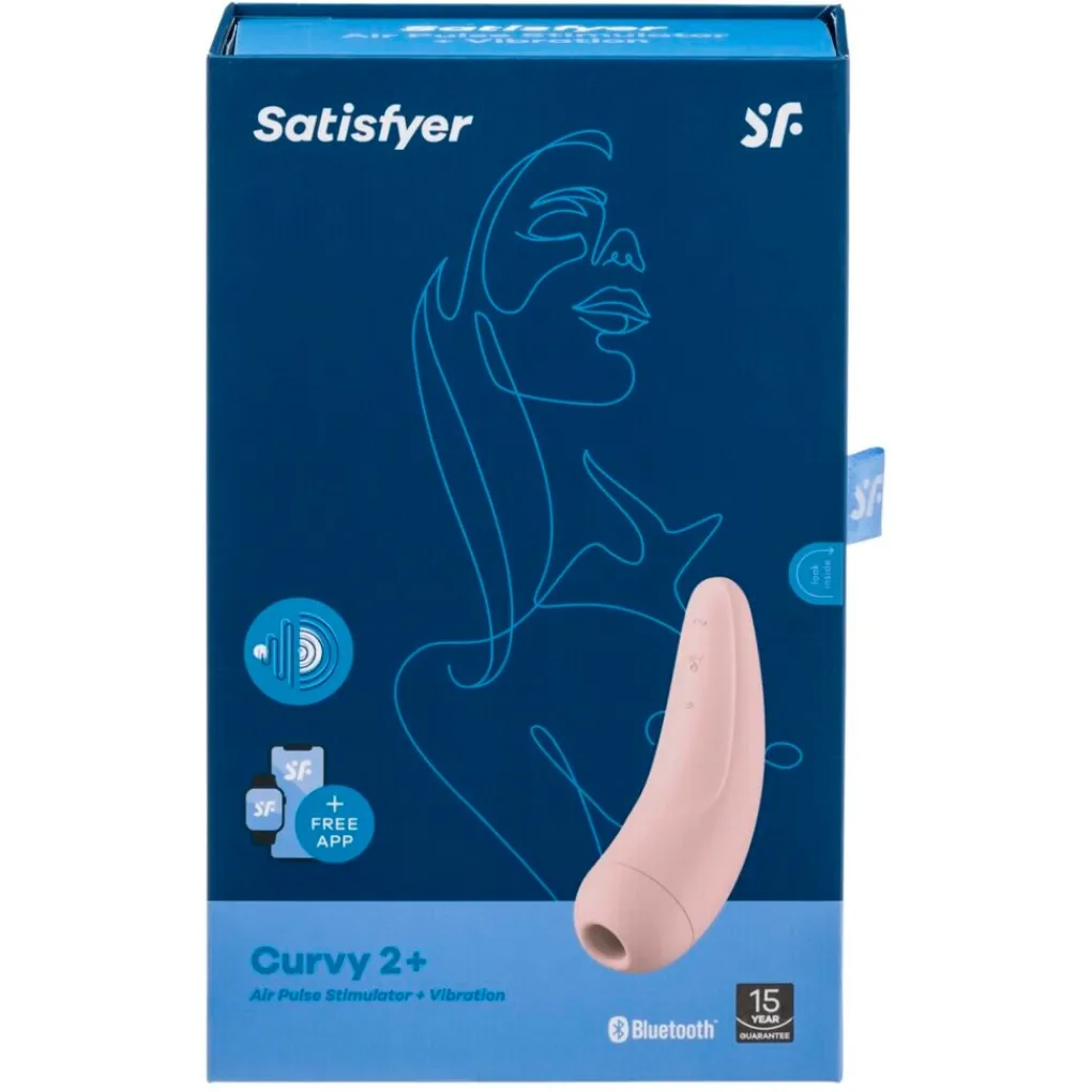 Satisfyer Seksspeeltjes>Curvy 2+ Air Pulse Stimulator + Vibration Vibrator