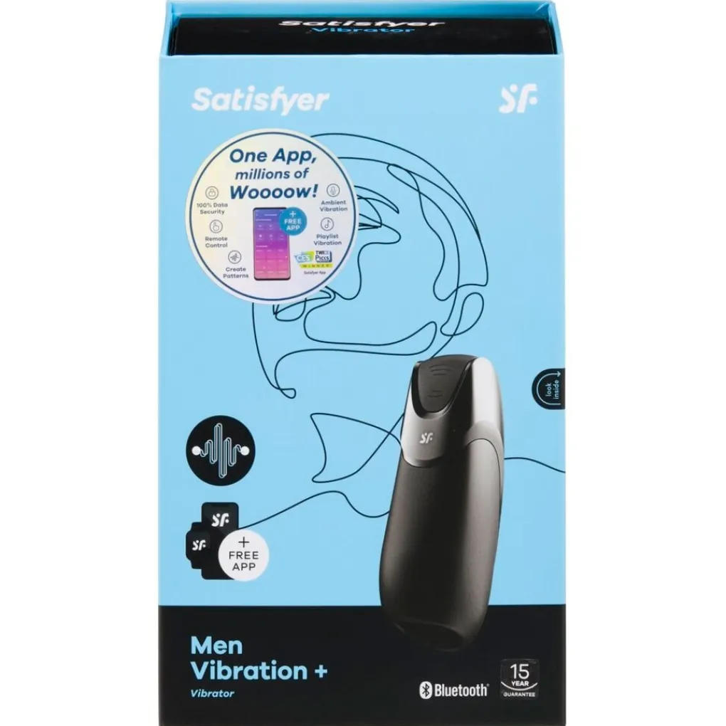 Satisfyer Seksspeeltjes>Men Vibration+ Connect App Vibrator
