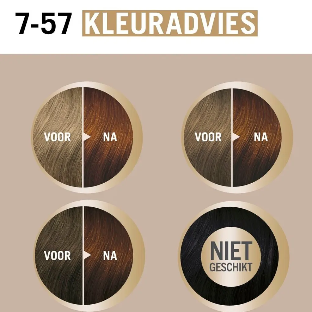 Schwarzkopf creme supreme Haarverf>7-57 Donker Koperblond Verzorgende Crèmekleuring