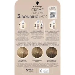 Schwarzkopf creme supreme Haarverf>8-16 Cool Asblond Verzorgende Crèmekleuring