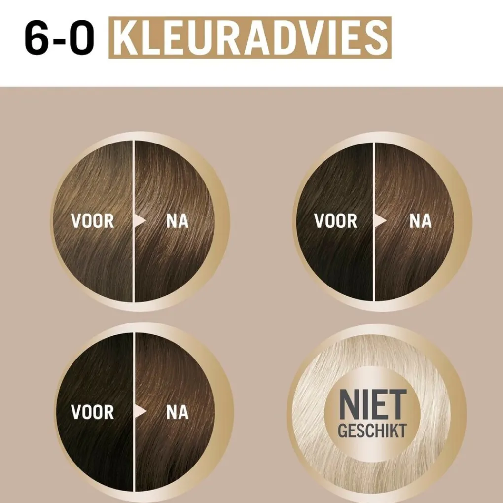 Schwarzkopf creme supreme Haarverf>6-0 Natuurlijk Lichtbruin Verzorgende Crèmekleuring
