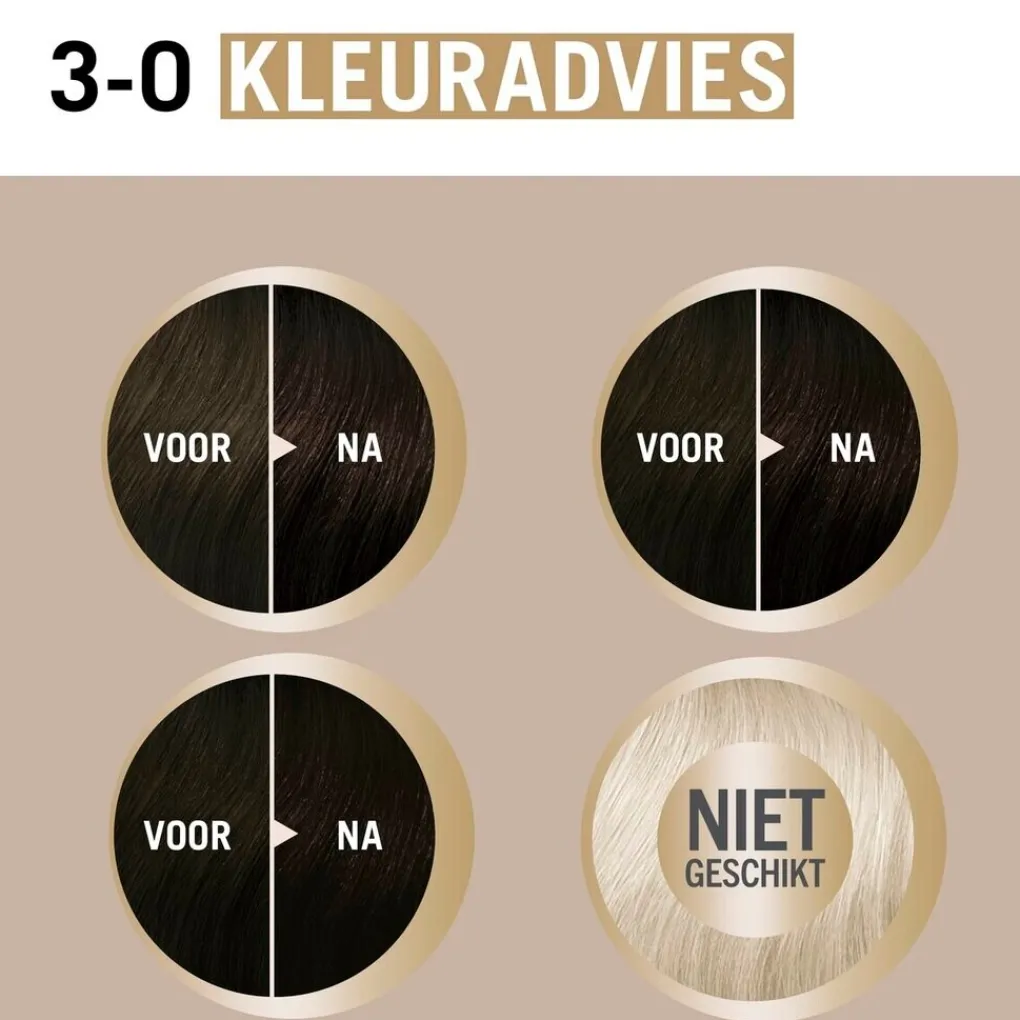 Schwarzkopf creme supreme Haarverf>3-0 Natuurlijk Extra Donkerbruin Verzorgende Crèmekleuring