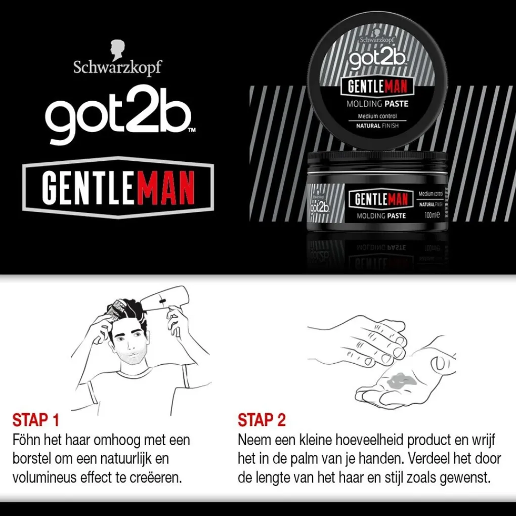 Got2B Haarpasta>Schwarzkopf Gentleman Molding Paste